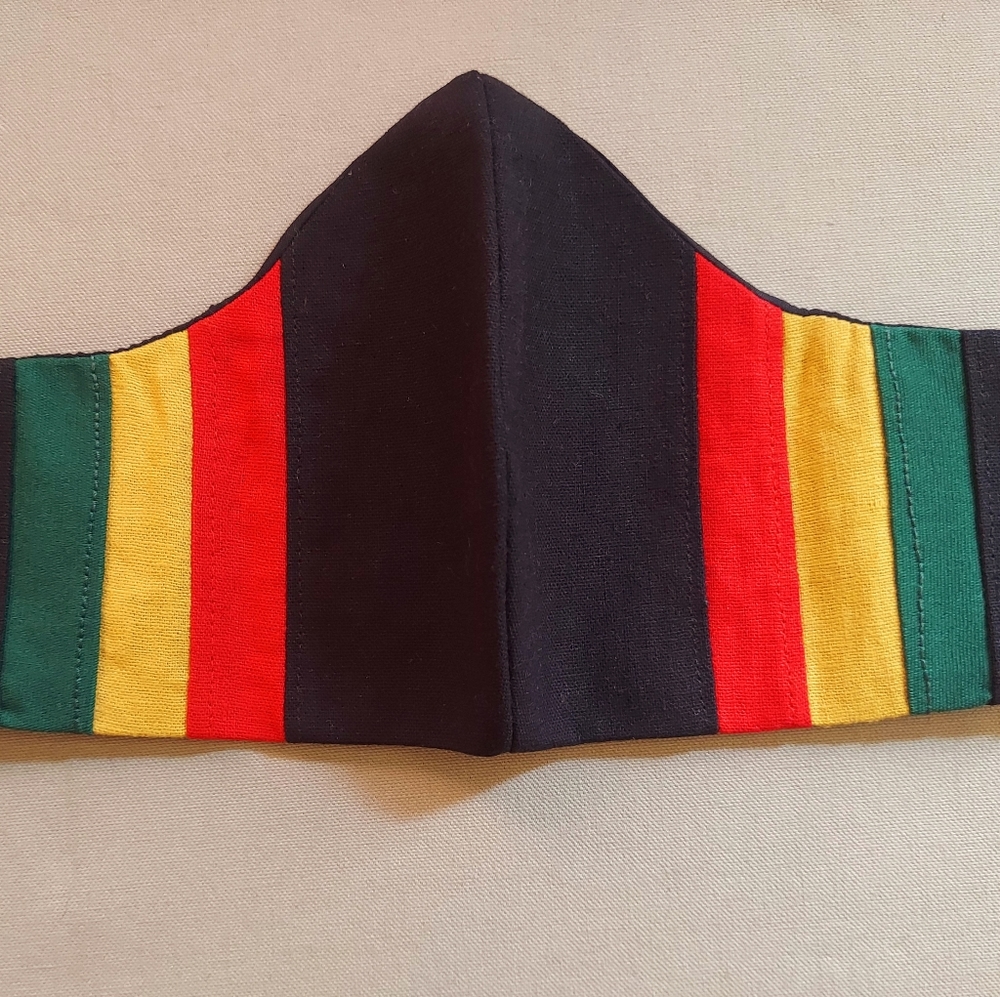 Handmade cotton/linen mask - Picture 2 of 4